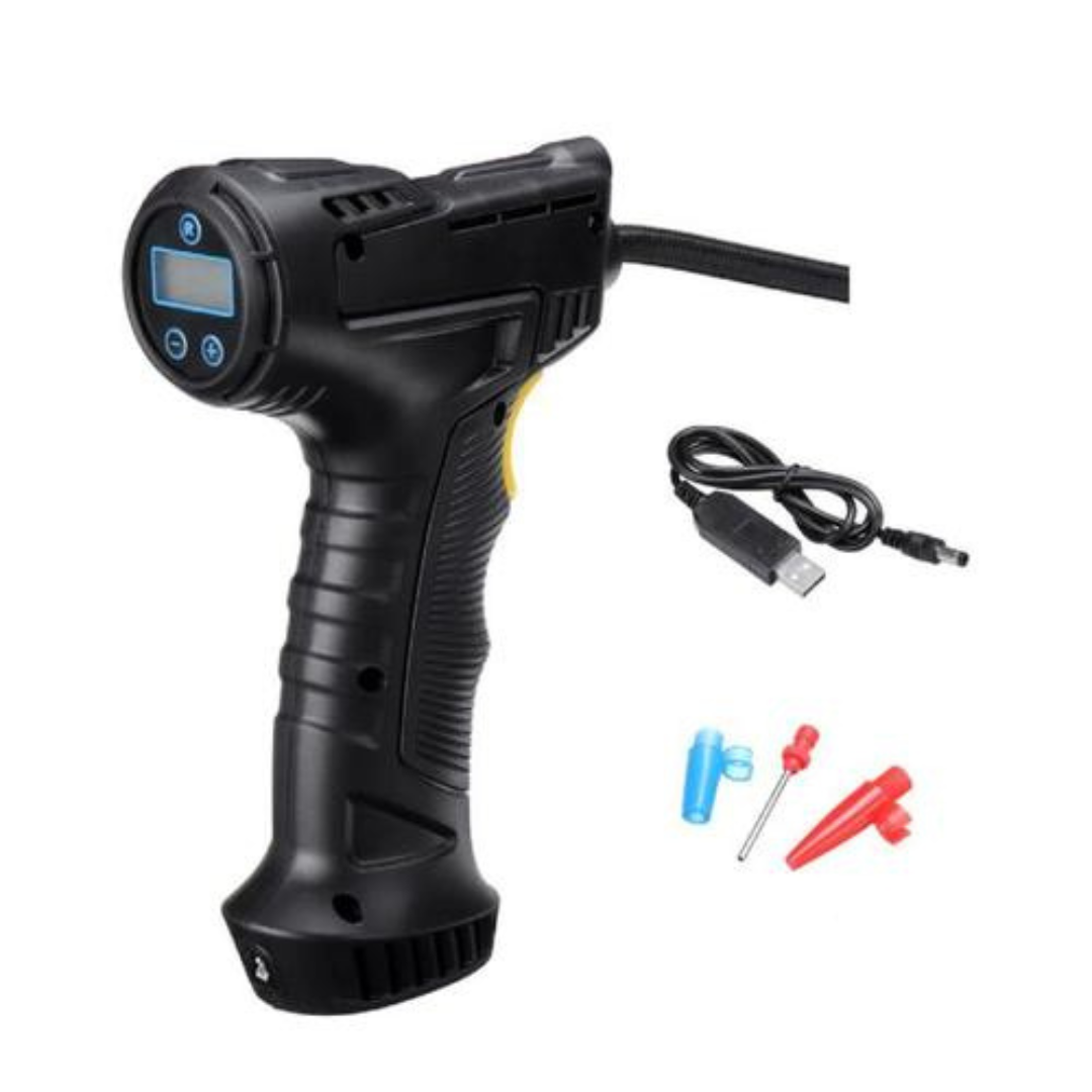 Calibrador De Pneus Digital Portátil + 3 Bicos Diferentes - Patago
