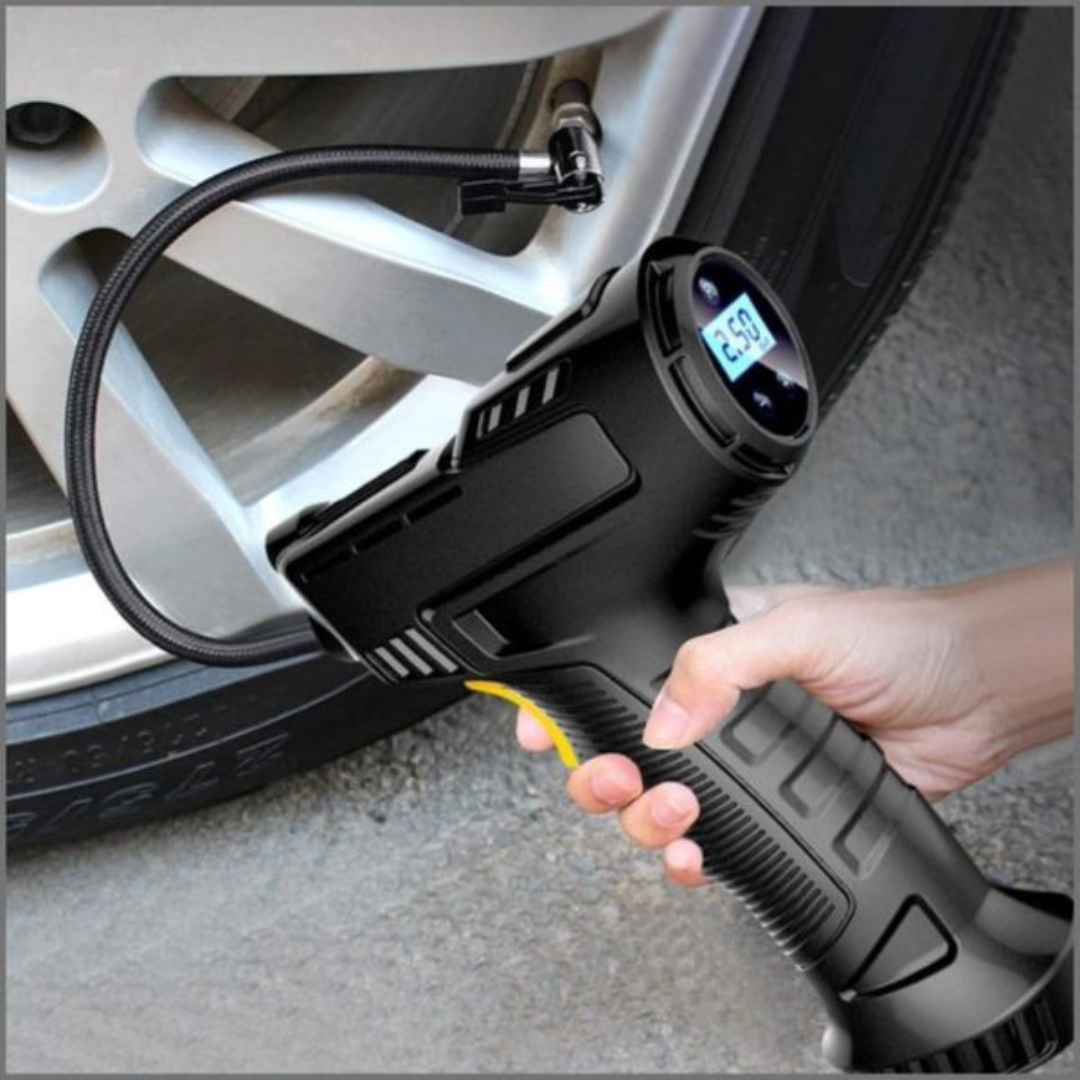 Calibrador De Pneus Digital Portátil + 3 Bicos Diferentes - Patago