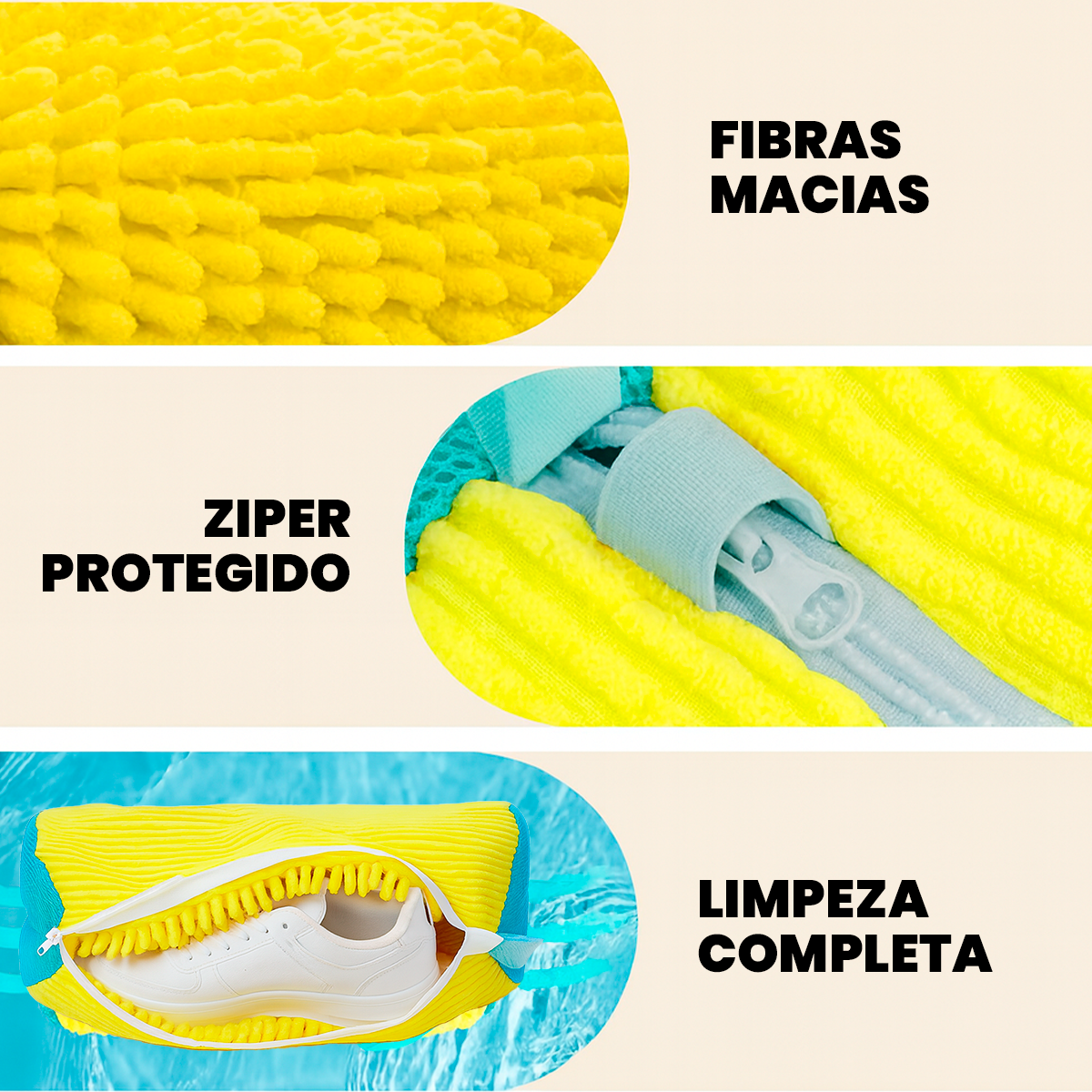 Lavafácil Bolsa Lavagem De Tênis Ideal Para Máquina