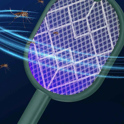 Raquete Elétrica Anti Mosquito com Led Ultravioleta - Patago