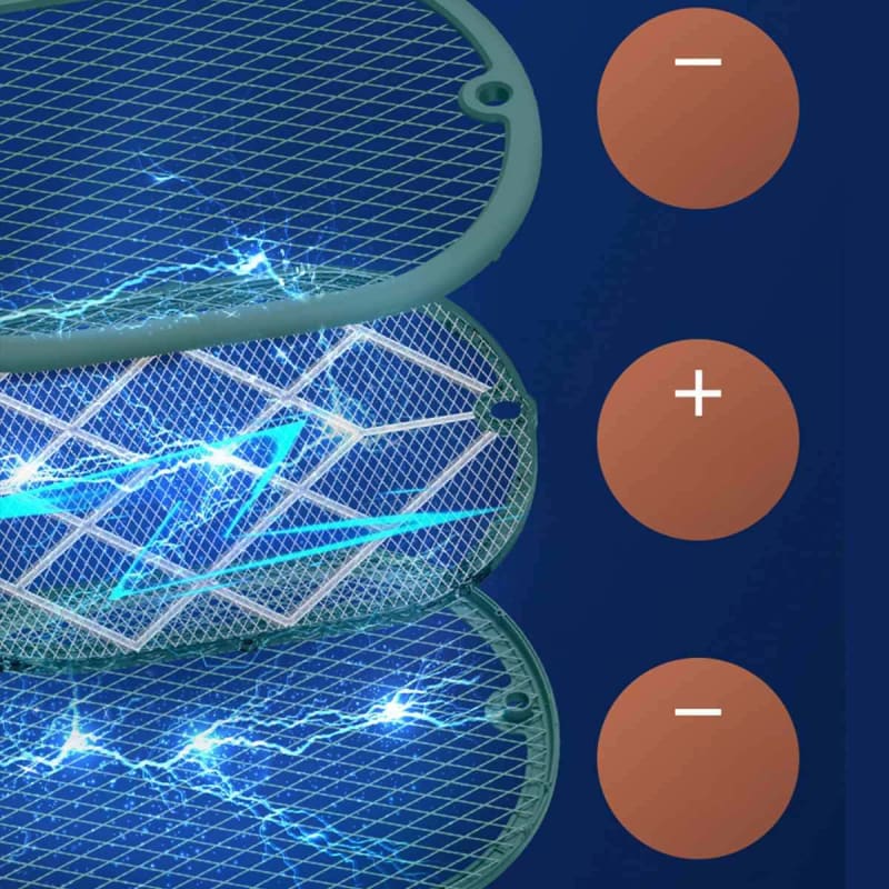 Raquete Elétrica Anti Mosquito com Led Ultravioleta - Patago