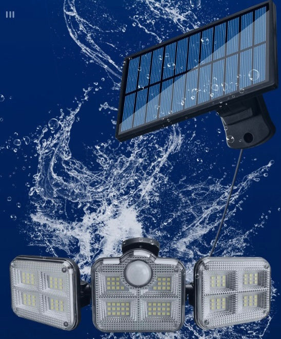 Refletor Led Solar Com 3 Cabeças 800W EcoLight - Patago