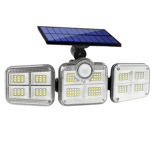 Refletor Led Solar Com 3 Cabeças 800W EcoLight - Patago