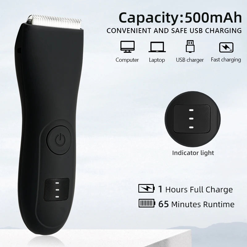 Mens Body Hair Trimmer for Men Balls Women Lady Shaver Hair Removal Bikini Trimmer Groin & Body Shaver Groomer  Arm Beard Razor - Patago