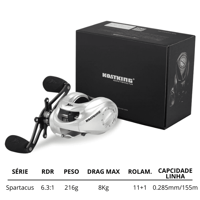 Carretilha De Pesca KastKing Spartacus 6.3:1