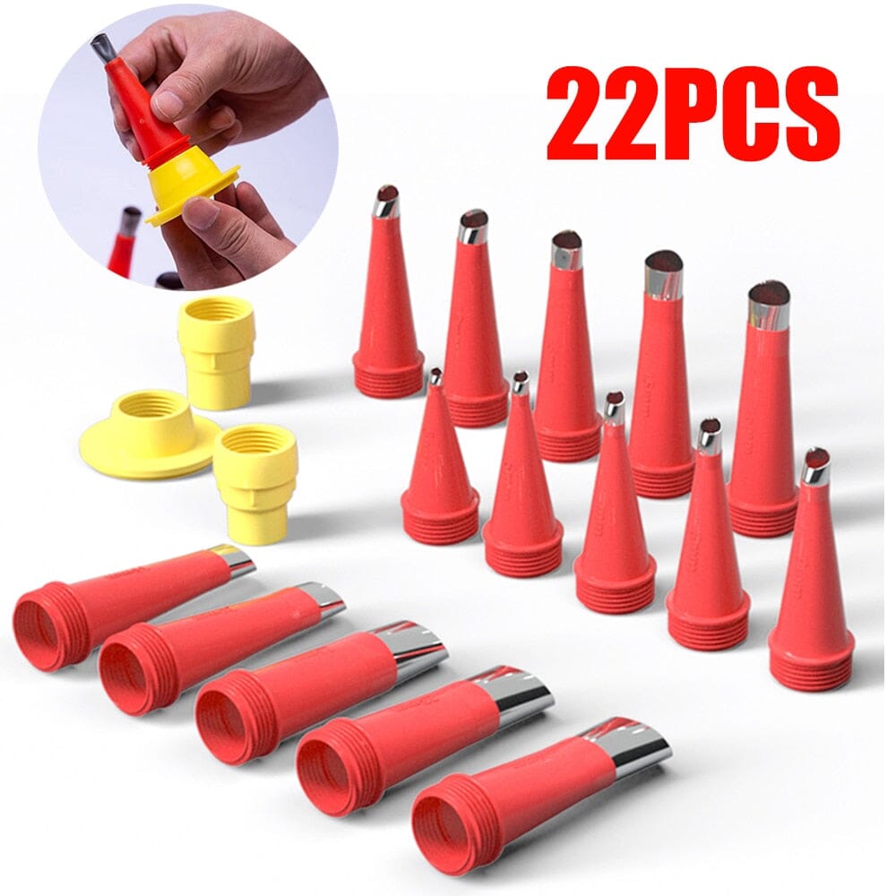 Kit Bicos para Calafetagem Aço Inoxidável - 22PCS - Patago