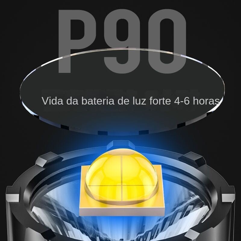 Lanterna Multifuncional de Led 5.400.000 lumens + Tripé de Brinde - Patago