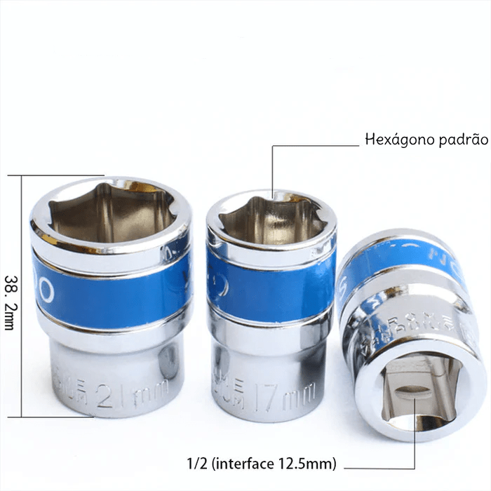 Conjunto de Chave Multiplicador de Torque Titânio - Patago