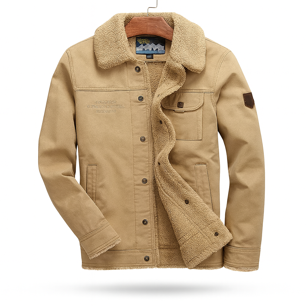 Jaqueta Masculina Flanelada em Algodão Classic