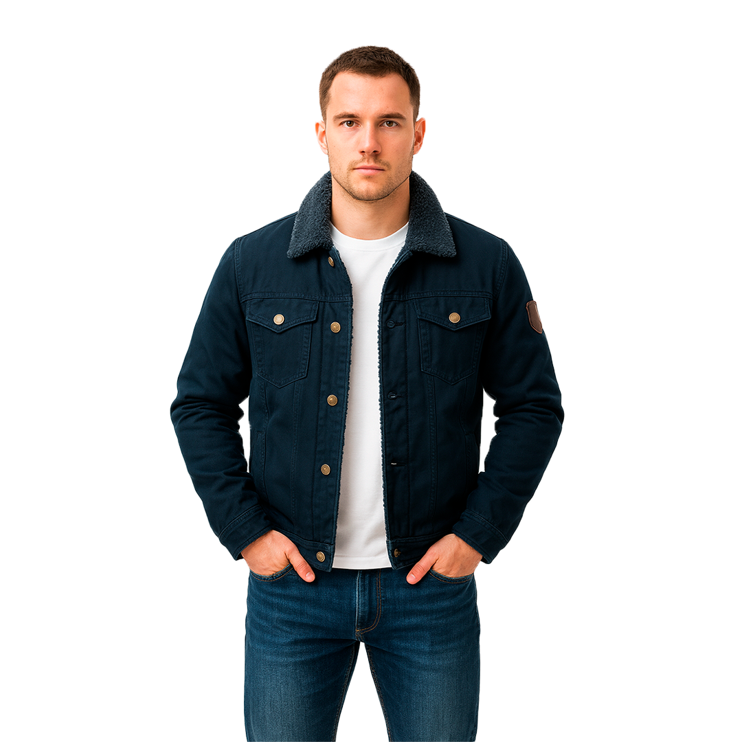 Jaqueta Masculina Flanelada em Algodão Classic