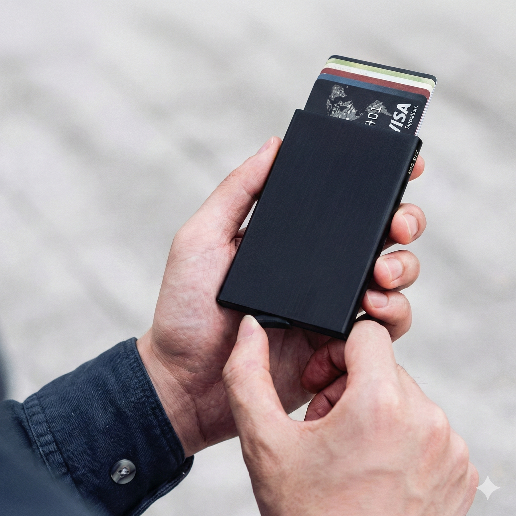 Carteira Minimalista Porta-Cartões