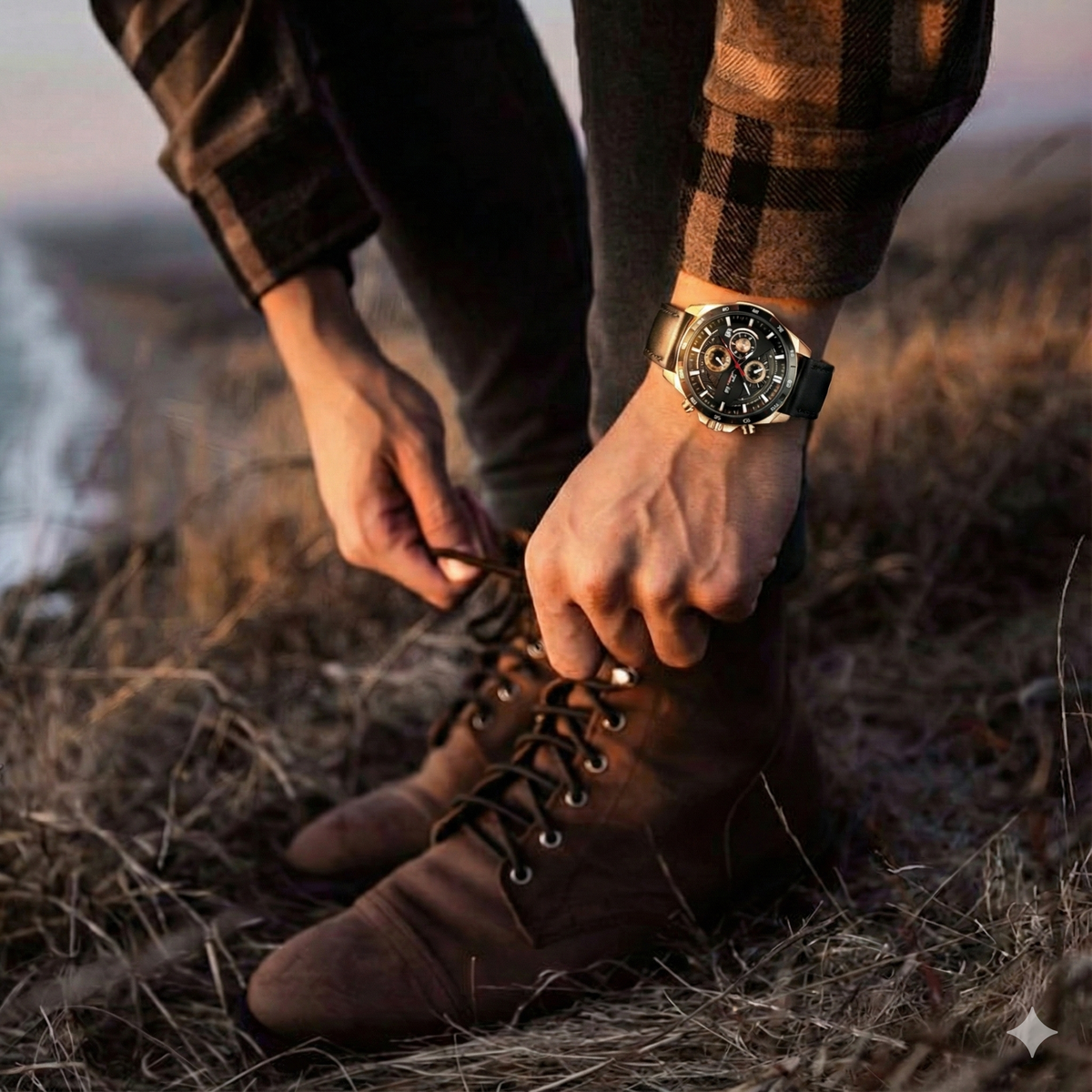 VortexSteel™ Relógio Masculino Sport Quartz 46mm