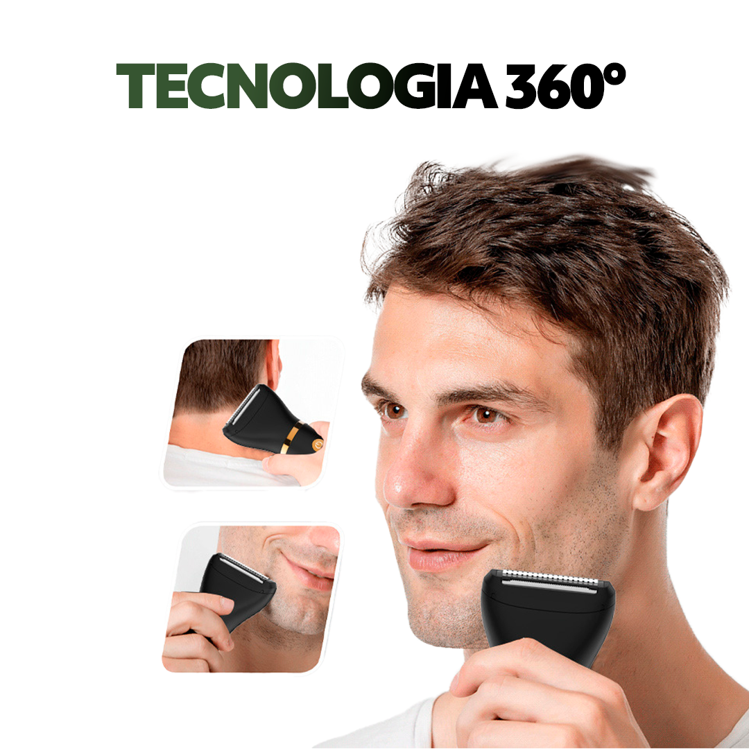 ShaverPRO™ Tecnologia 360° Barba Nariz e Corpo 3 em 1