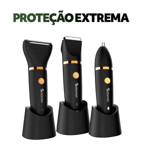 ShaverPRO™ Tecnologia 360° Barba Nariz e Corpo 3 em 1