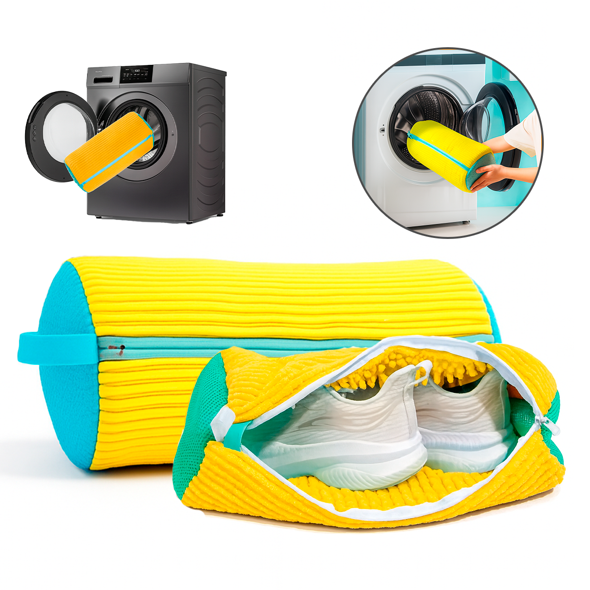Lavafácil Bolsa Lavagem De Tênis Ideal Para Máquina