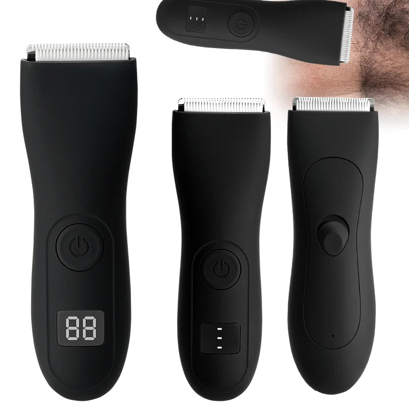 Mens Body Hair Trimmer for Men Balls Women Lady Shaver Hair Removal Bikini Trimmer Groin & Body Shaver Groomer  Arm Beard Razor - Patago