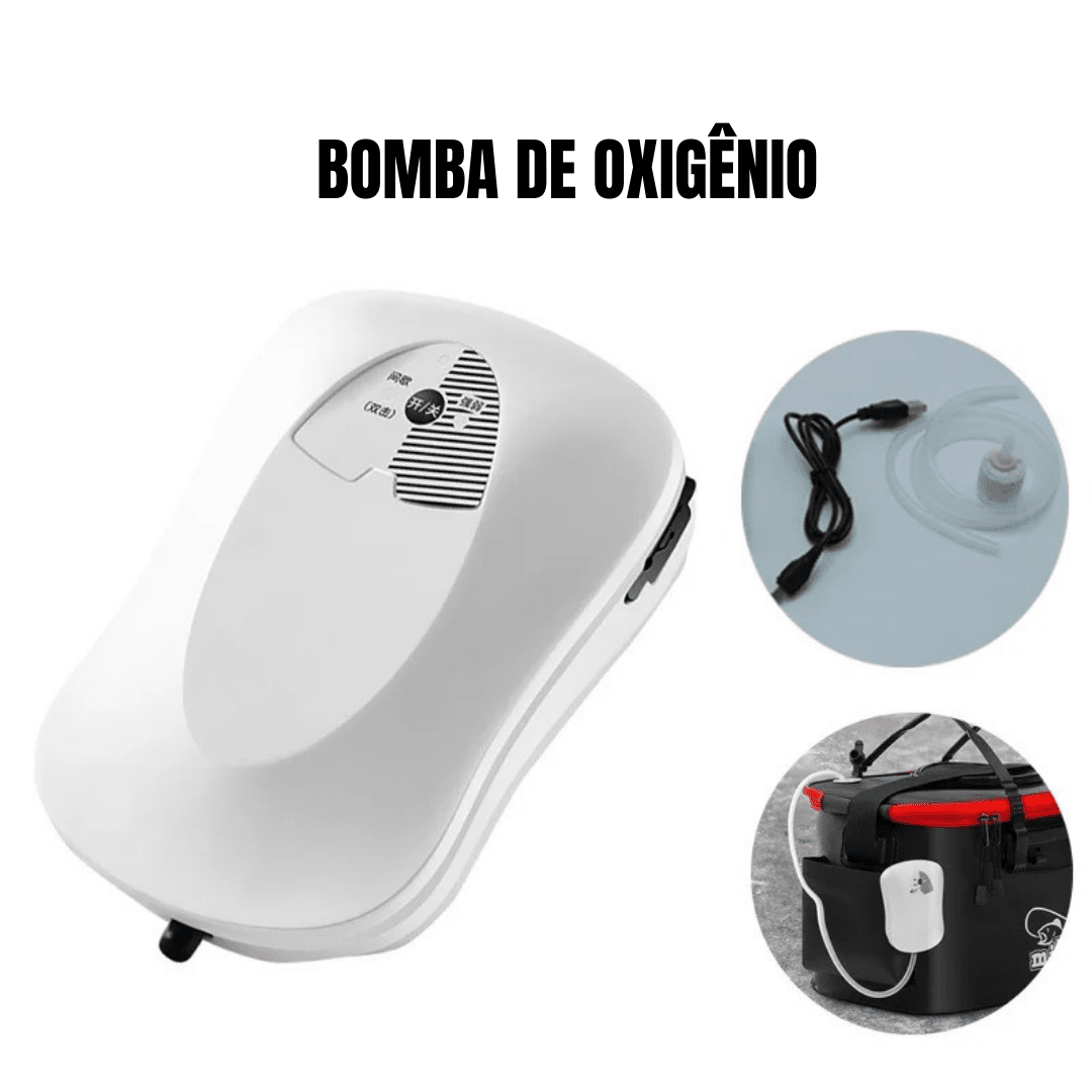 Bomba de Oxigênio Para Balde Portátil