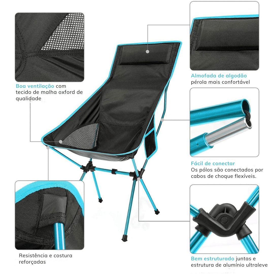 Cadeira Ultraleve Portátil - Folding Plus