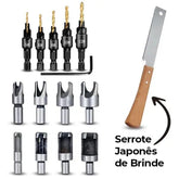 Kit Brocas Para Fazer Cavilha + Escareador + Serrote de Brinde - Patago