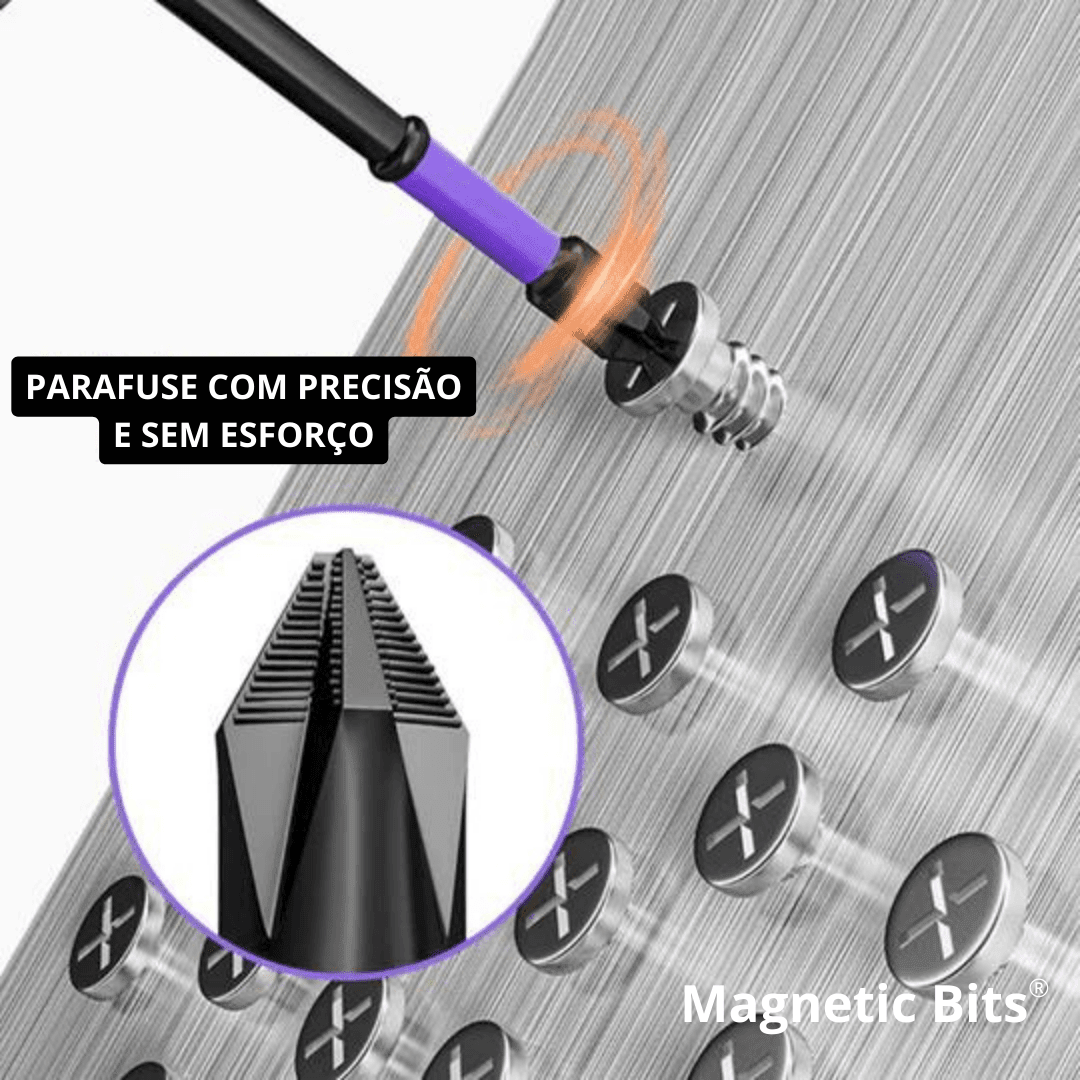 Kit Ponteira Magnéticas Antiderrapante - Magnetic Bits - Patago