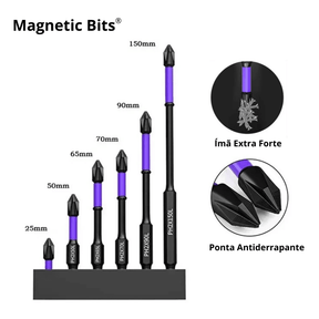 Kit Ponteira Magnéticas Antiderrapante - Magnetic Bits - Patago