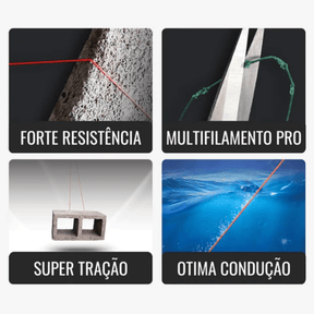 Linha de Pesca Multifilamento Jof Super Braid 1000 M