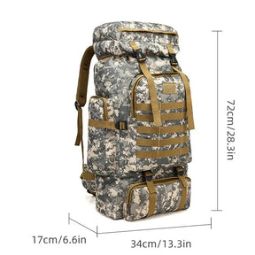 Mochila Militar de Camuflagem Impermeável - Soldier