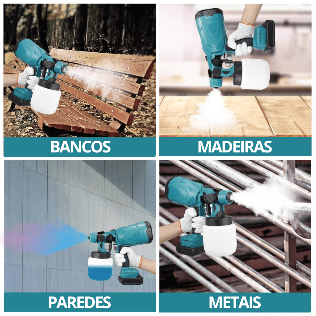 Pistola De Pulverização Elétrica Sem Fio - SprayGun - Patago