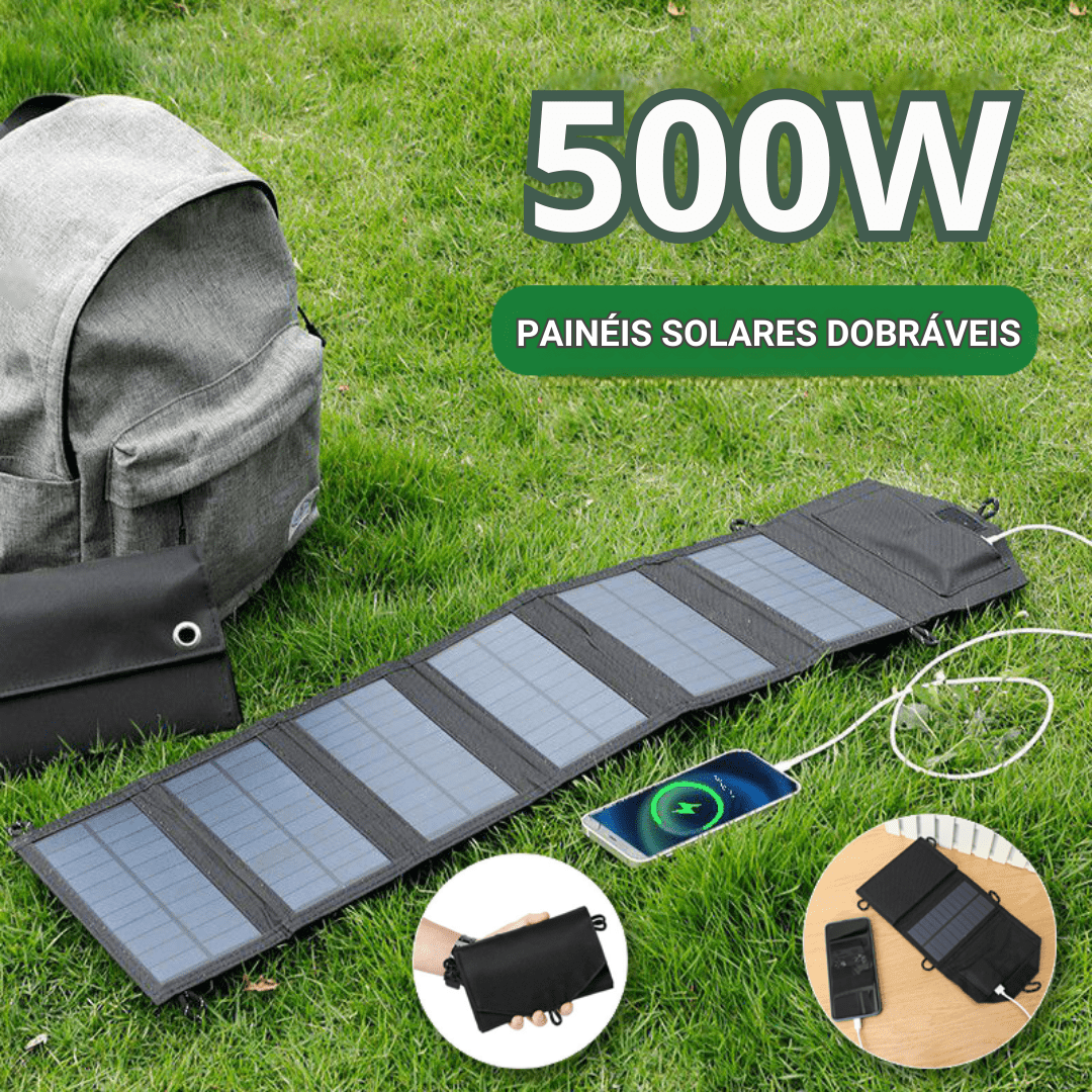 Placa Solar Portátil 500W - Fold