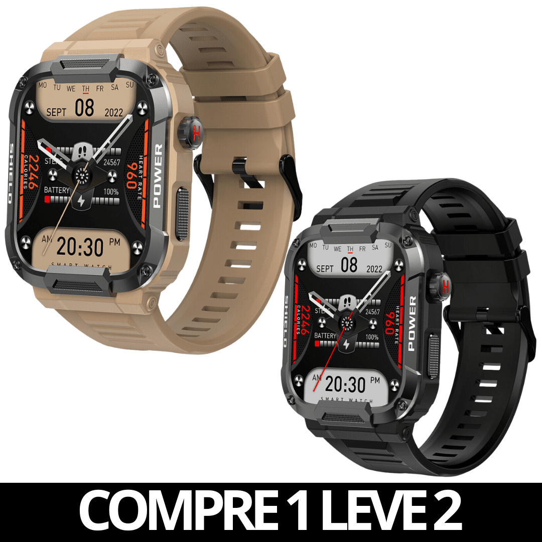 Smartwatch Indestrutível Militar Power Xtreme [COMPRE 1 LEVE 2] - Patago -  COMPRE 1 LEVE 2 APENAS HOJE